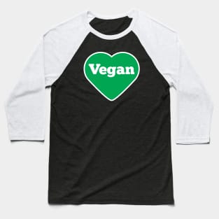 Vegan Heart T-Shirt Baseball T-Shirt